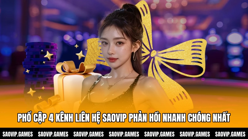 Phổ cập 4 kênh liên hệ SAOVIP phản hồi nhanh chóng nhất